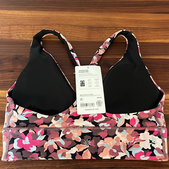 Athleta Transcend Plunge Sports Bra A-C Size S NWT - Picture 7 of 9